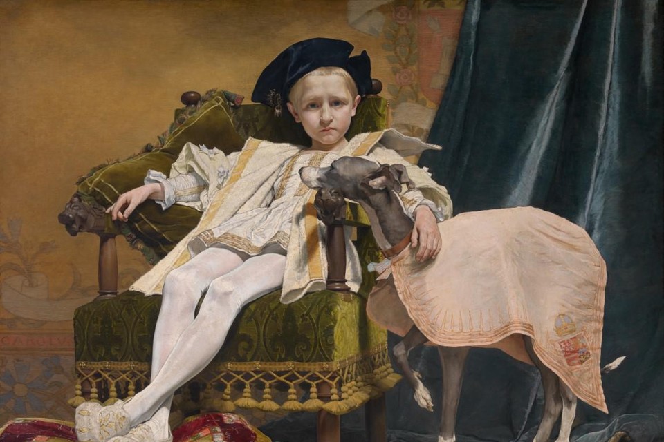 Karel V als kind door Jan Van Beers. 