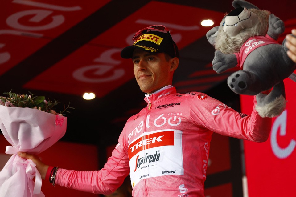 Juanpe Lopez droeg negen dagen lang het roze in de Giro. 