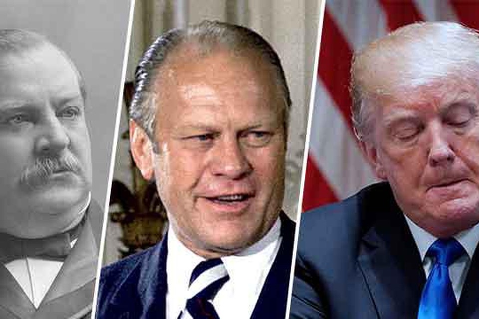 Grover Cleveland, Gerald Ford en Donald Trump 