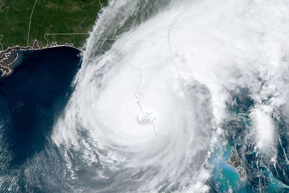 Orkaan Ian boven Florida 
