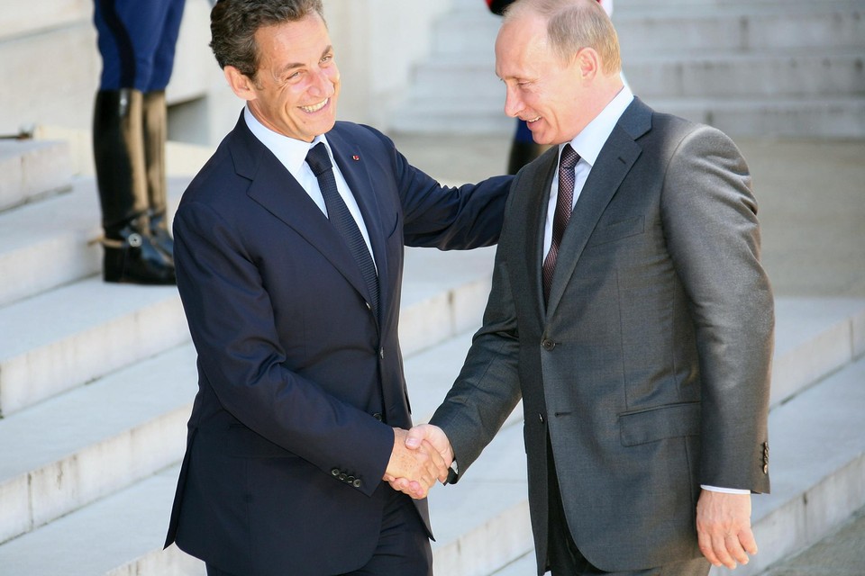 Sarkozy en Poetin, hier in 2010.