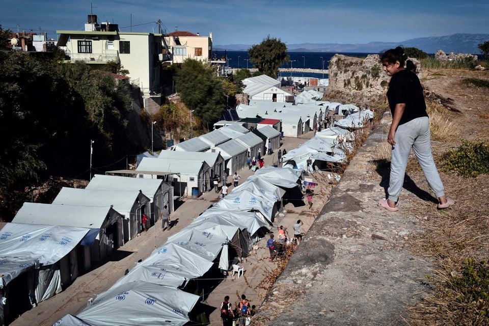 Vluchtelingenkamp op Samos 