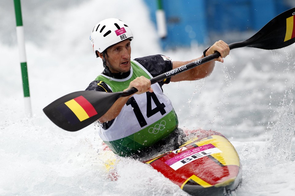 Mathieu Doby in Londen in 2012 was de laatste Belg die deelnam aan het kajak slalom op de Olympische Spelen.  