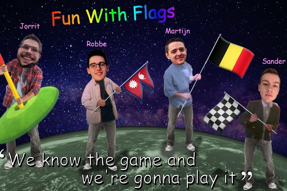 Het winnende team: Fun With Flags. 