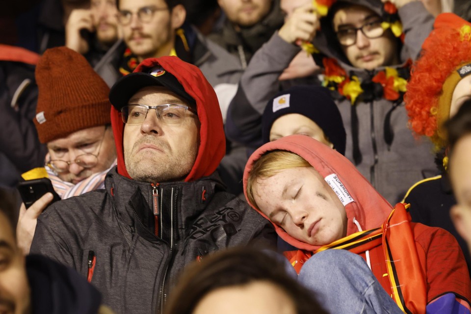 Tijdens de voetbalmatch België - Zweden waren maandagavond ook veel kinderen aanwezig.