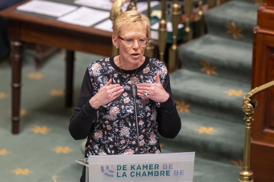 Minister van Pensioenen Karine Lalieux (PS)