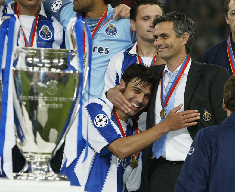 Porto wint in 2004 zijn tweede Champions League onder coach Mourinho.