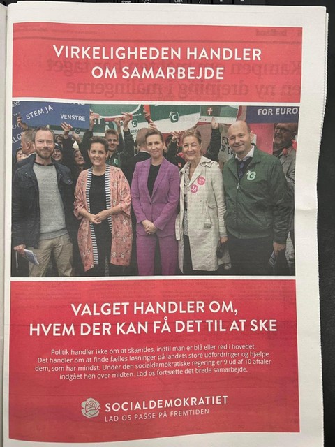 Een advertentie in een Deense krant 