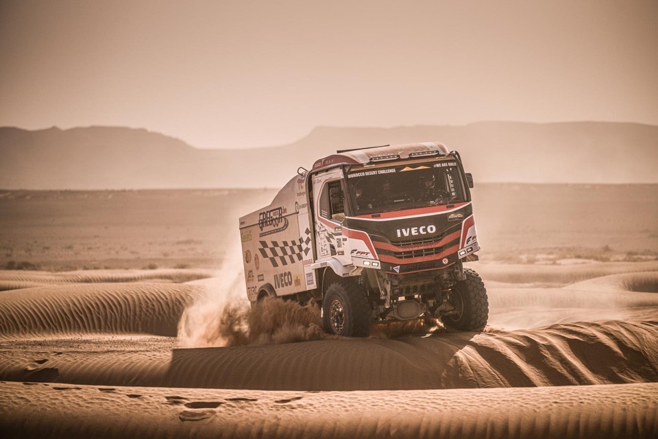 Igor Bouwens in de Morocco Desert Challenge.