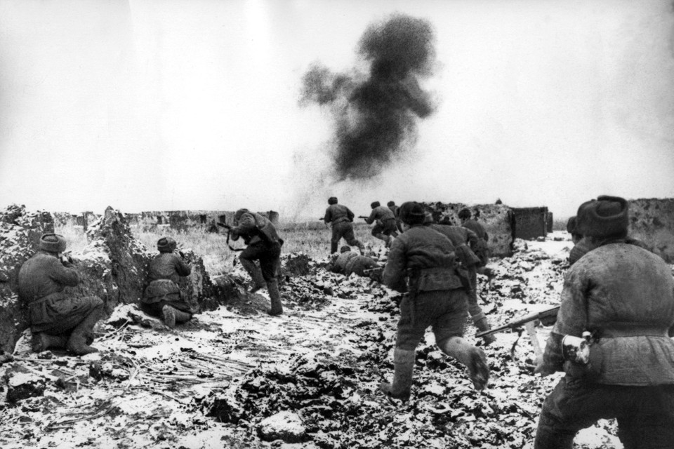 De slag om Stalingrad.