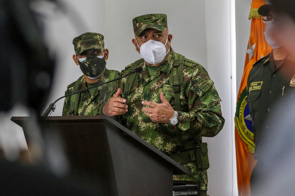 Generaal Luis Jimenez, hoofd van de Colombiaanse strijdmachten, maakte het nieuws vrijdag bekend. 