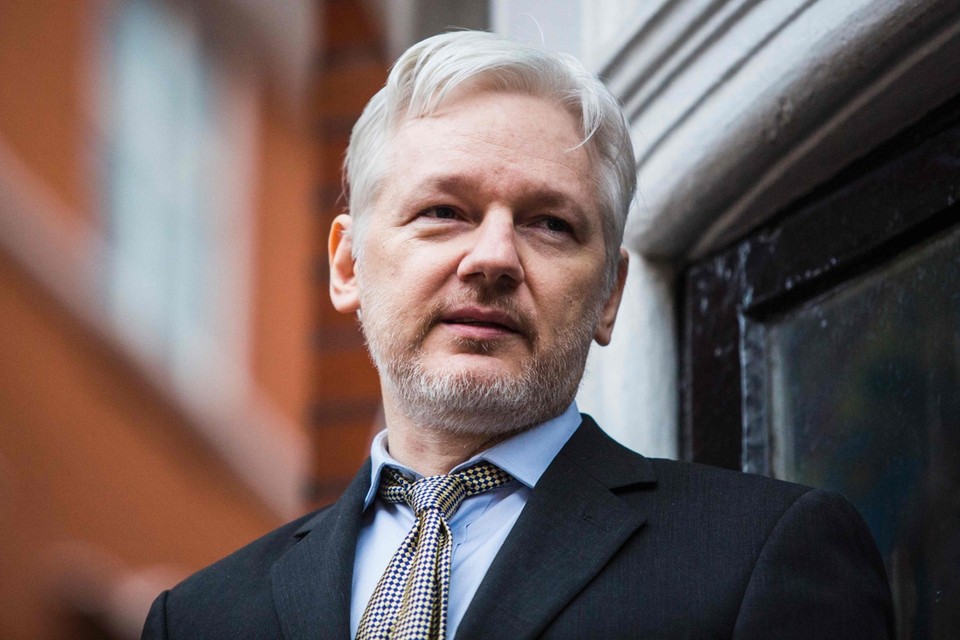 Julian Assange, de stichter van de klokkenluiderswebsite Wikileaks. 
