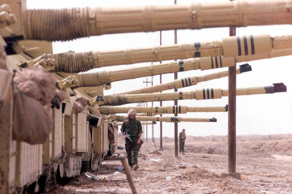De Challenger 2-tanks werden eerder ook gebruikt in Irak. 